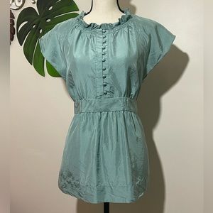 BCBGMaxAzria Teal Blouse